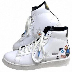Converse Pro Leather High Skate Shoes Kids Women's 272446C Sneakers Multi White